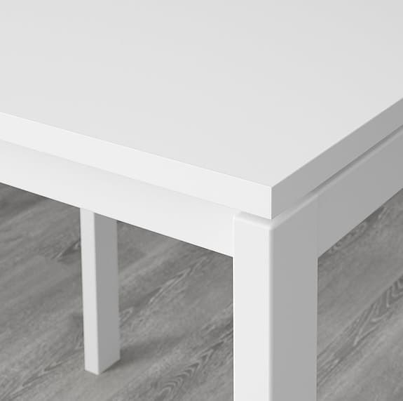 IKEA vitt matbord 125x75 cm
