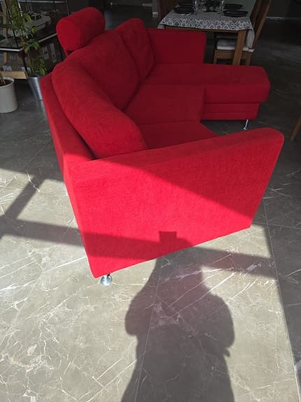Röd soffa