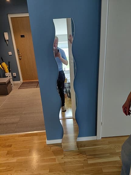 IKEA spegel vågig helkroppsspegel