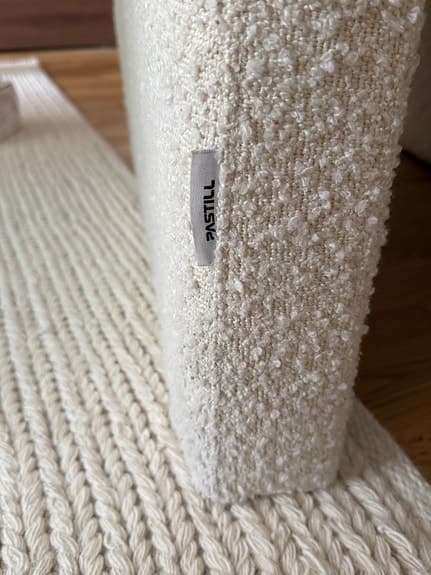 Pastill Odette fåtölj boucle