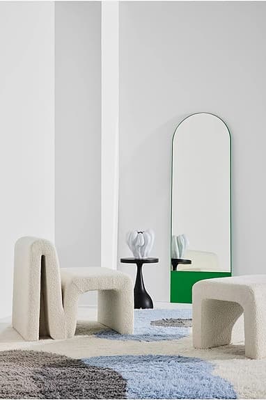 Pastill Odette fåtölj boucle