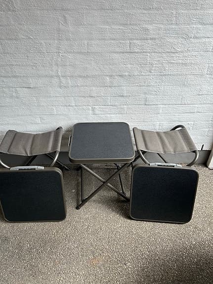 Camping pallar med bord
