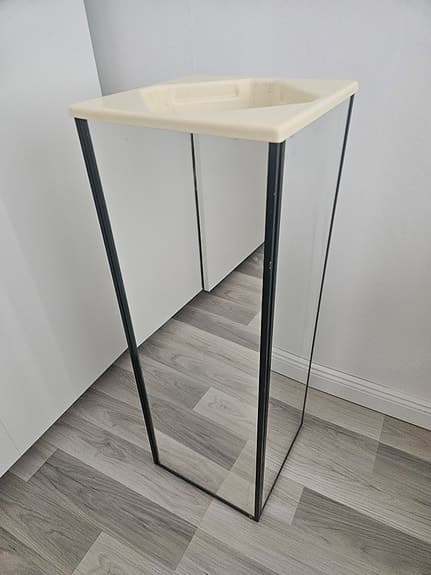 IKEA retro blom/växt piedestal spegel 1980 tal