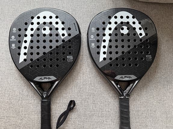 NYSKICK! 2 st Head Alpha Junior padelrack med padelväska och fodral