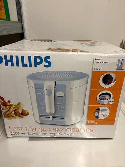 Philips fritös 2000W vit