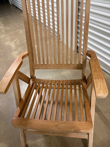 Utestolar i teak (Fiber Sthlm)