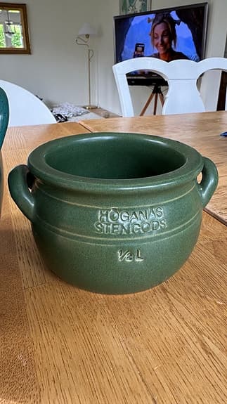 Höganäs krukor 2 st, 1 lit + 0,5 lit