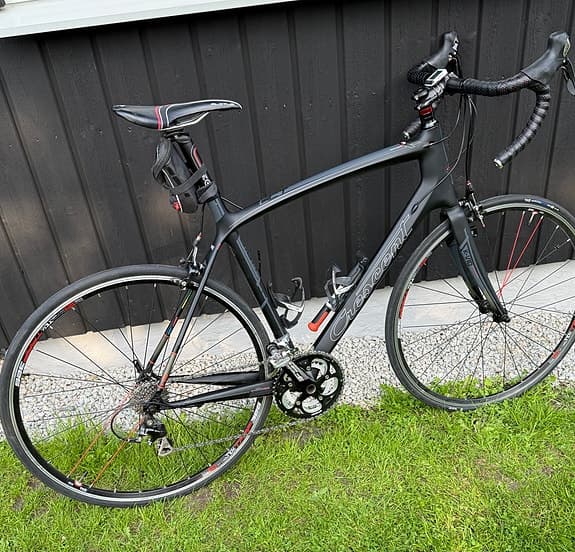 Crescent landsvägscykel 58cm 28" unisex svart