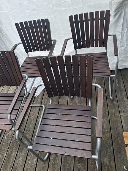 4 stycken trädgårdsstolar modell resö