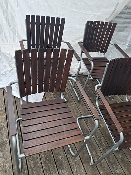 4 stycken trädgårdsstolar modell resö