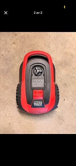 Meec Tools robotgräsklippare röd/svart