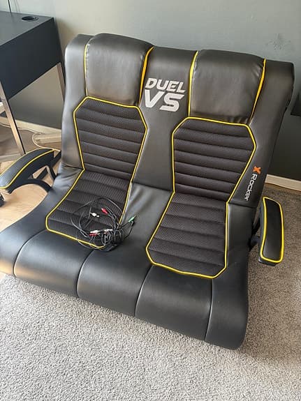 X Rocker Duel VS gamingstol svart/gul