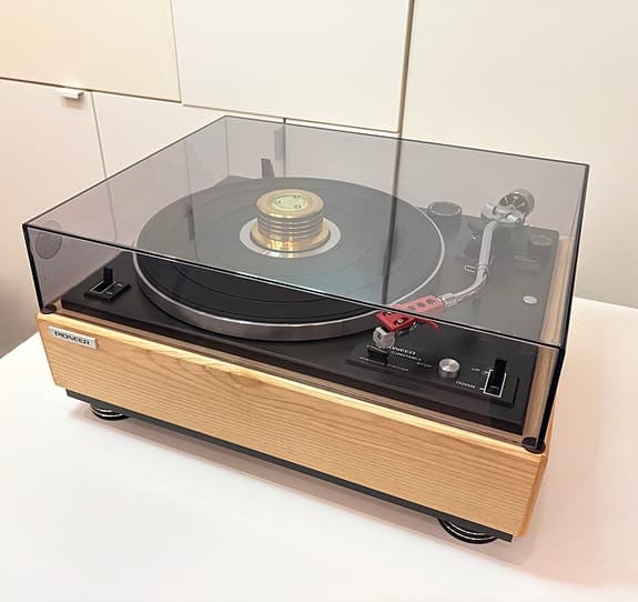 Pioneer PL-15D Skivspelare + Massiv Plint + Ny Audio-Technica pickup + Nål