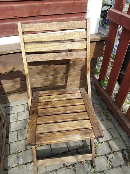 Äpplarö - Klaffbord och stolar + dynor
