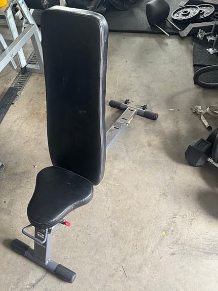 Träningsbänk justerbar svart