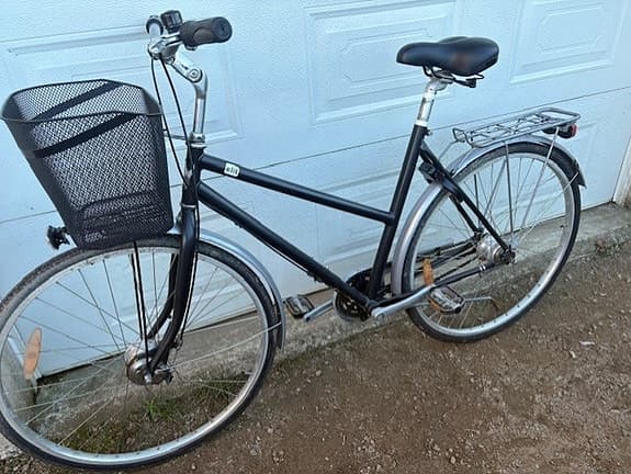 Damcykel Skeppshult elit 28”, 7vxl i fint skick med korg.