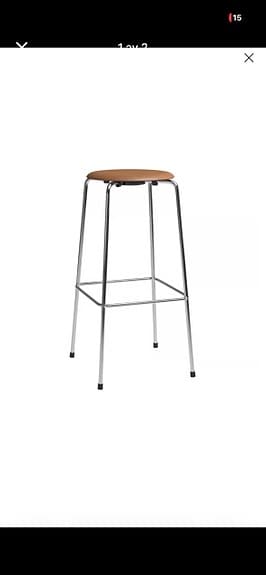 Fritz Hansen Arne Jacobsen barpall high dot 76 cm