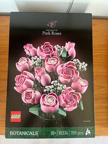 Lego Botanicals. Pink Roses. Nytt i kartong.