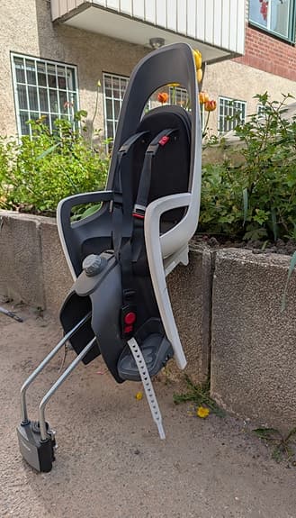 Hamax Caress cykelsits för barn svart/vit