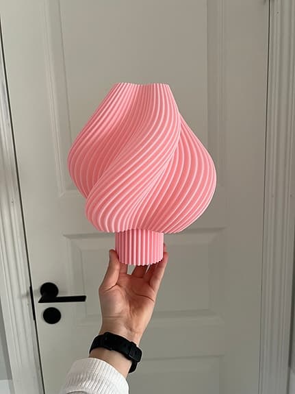 Rosa lampskärm + bas