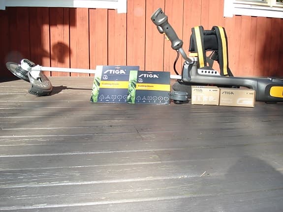 Stiga röjsåg batteridriven med sele