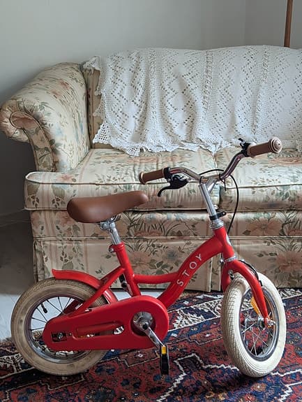 STOY barncykel 12" röd