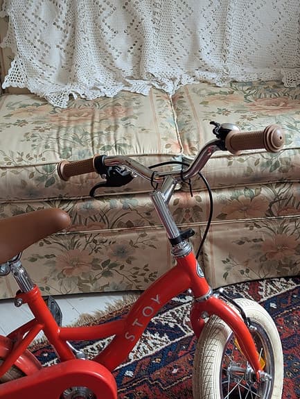 STOY barncykel 12" röd