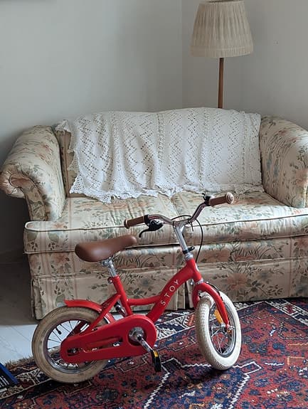 STOY barncykel 12" röd