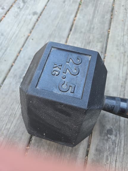 Reebok Hex Hantel 22,5 kg – Professionell kvalitet