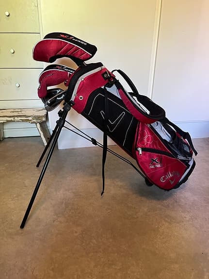 Callaway golfset med bärbag röd/svart