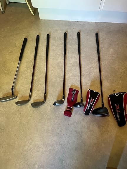 Callaway golfset med bärbag röd/svart