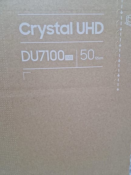 Ny/oöppnad Samsung 50” Crystal UHD 4K Smart TV (DU7100)