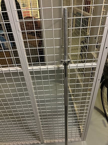 Skivstång i metall