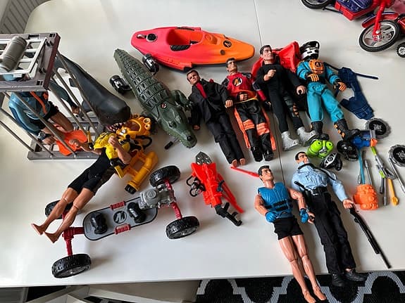 Action man med tillbehör