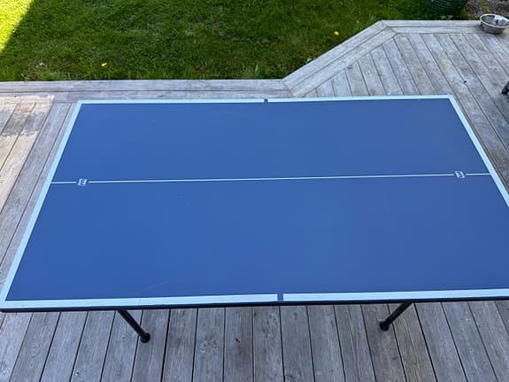 Mini TT pingisbord hopfällbart svart