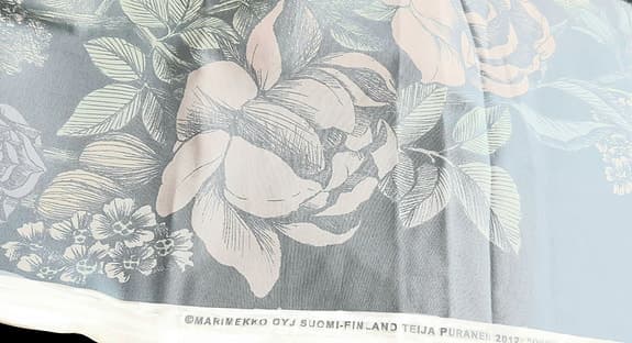 Marimekko tyg "Oodi" Helt nytt underbart tyg.