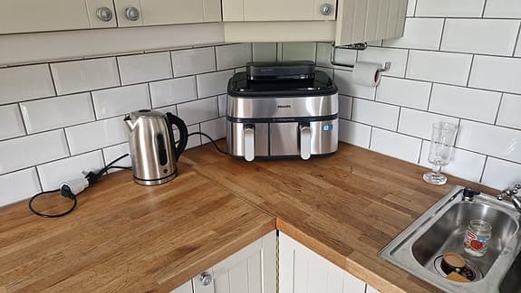 Philips airfryer med ånga dual som ny garanti kvar