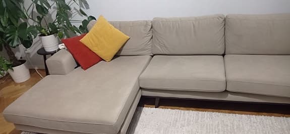 &Tradition Anderssen & Voll hörnsoffa med schäslong beige