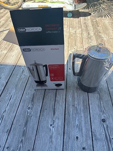 OBH Nordica kaffebryggare perkolator rostfri