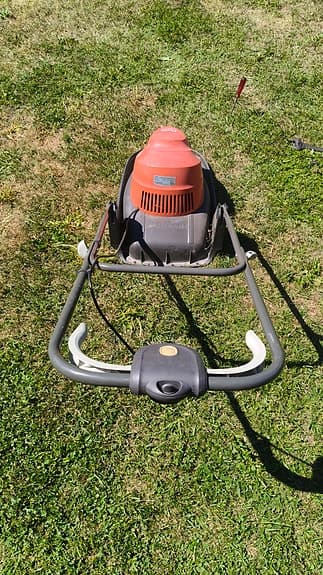 Flymo hovergräsklippare orange