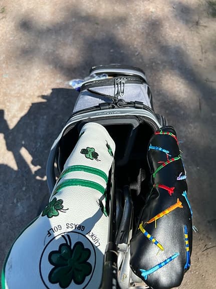 Golfklubbor med bag