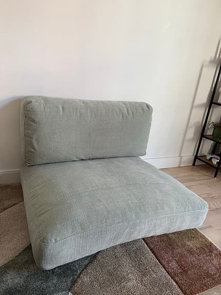Sweef: Soffkuddar pastelgröna, 100x20x88
