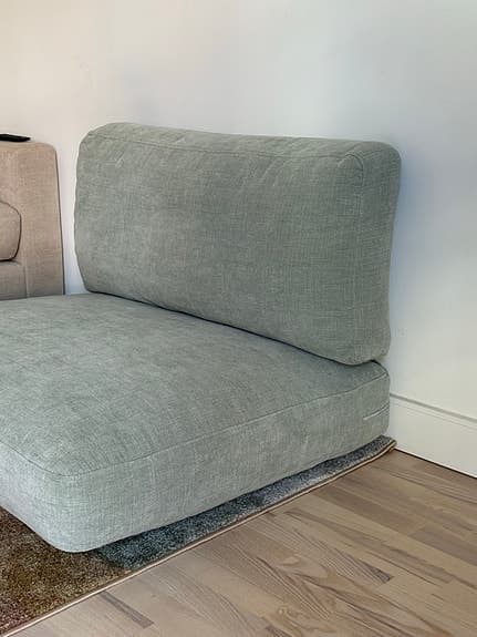 Sweef: Soffkuddar pastelgröna, 100x20x88