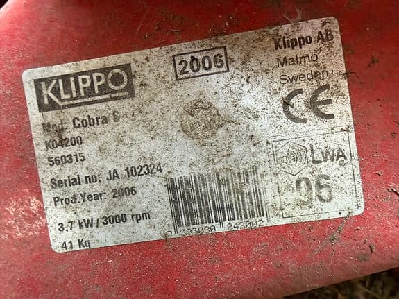 Klippo Cobra S med drivning och uppsamlare