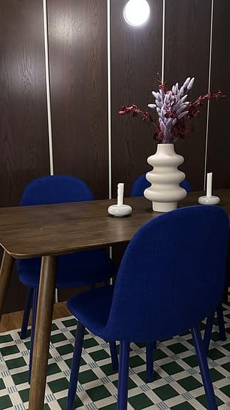 Jysk Matstol dining chair Ejstrup blue x4