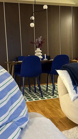 Jysk Matstol dining chair Ejstrup blue x4