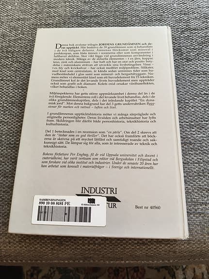 Kurslitteratur till SU Jordens grundämnen och dess upptäckt.