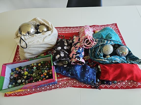 Spelkulor säljes