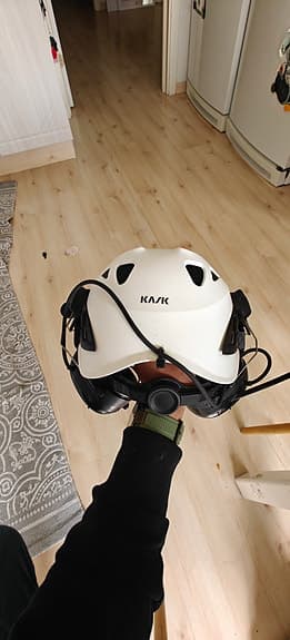 Kask skyddshjälm vit med 3M Peltor WS alert XP LiteCom headset