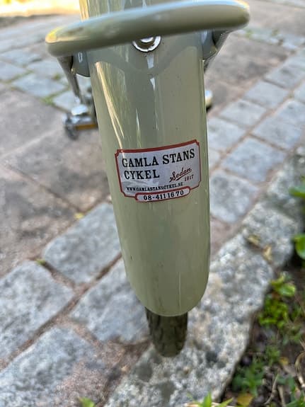 Pelago stadscykel grågrön i mycket fint skick
